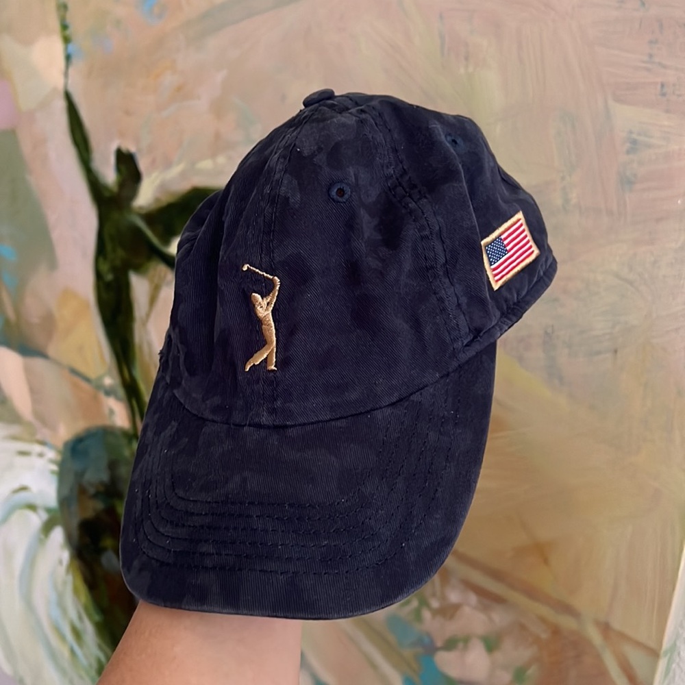 The Players Championship Navy hat camo with USA flag